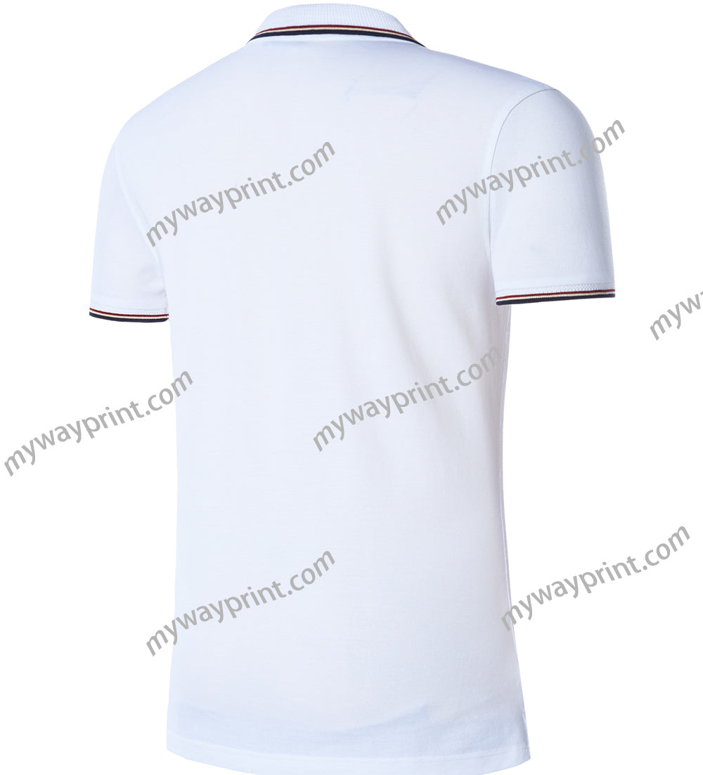 高級P02ヘビーウェイトCVC綿ゴルフPOLOシャツ9色5.6OZ