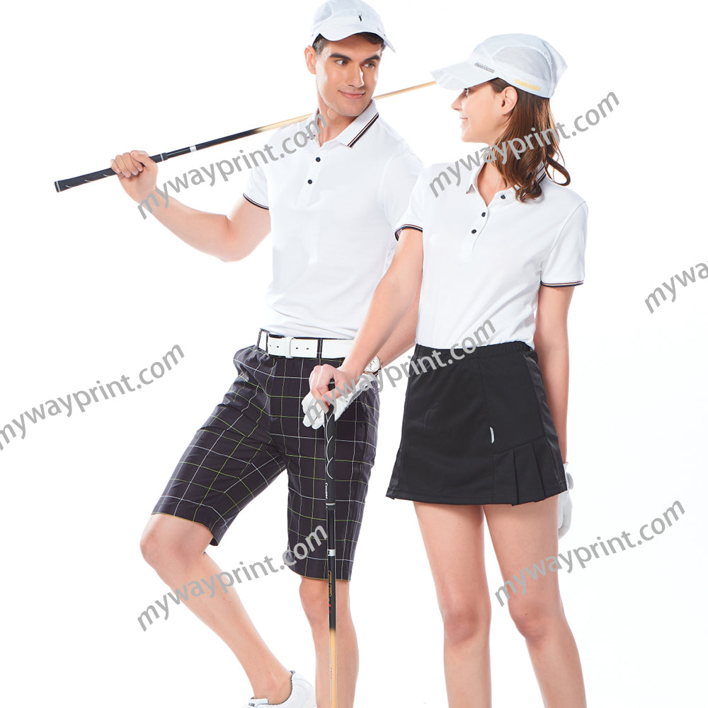 高級P02ヘビーウェイトCVC綿ゴルフPOLOシャツ9色5.6OZ