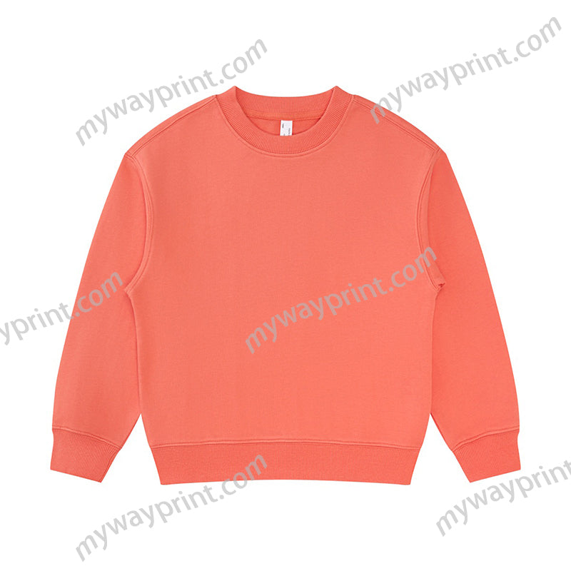 LL|BW13キッズ(子供用)純綿クールネックスウェット11色9.7OZ